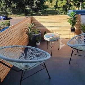 Larch Slatted Fence Panels Venetian Horizontal (5)