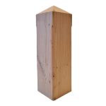 4 Pointed Top Larch Fence Post (90 x 90mm)