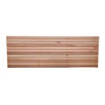 Modern Cedar Slatted Fence Panel Square Edge