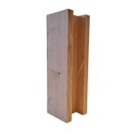 Chamfered Edge Slotted Larch Fence Post (100 x 100mm)