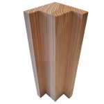 Larch Fence Corner Post (100 x 100mm)