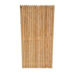 Pointed Top Vertical Larch Garden Gate Single Sided 91cm