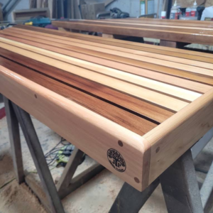 Cedar Floating Garden Bench/Seat 40x40