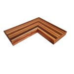 Corner Cedar Floating Garden Bench/Seat (40 x 40mm) Seat Top