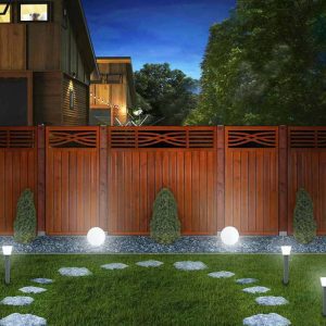 fence panel Malaga, Teak