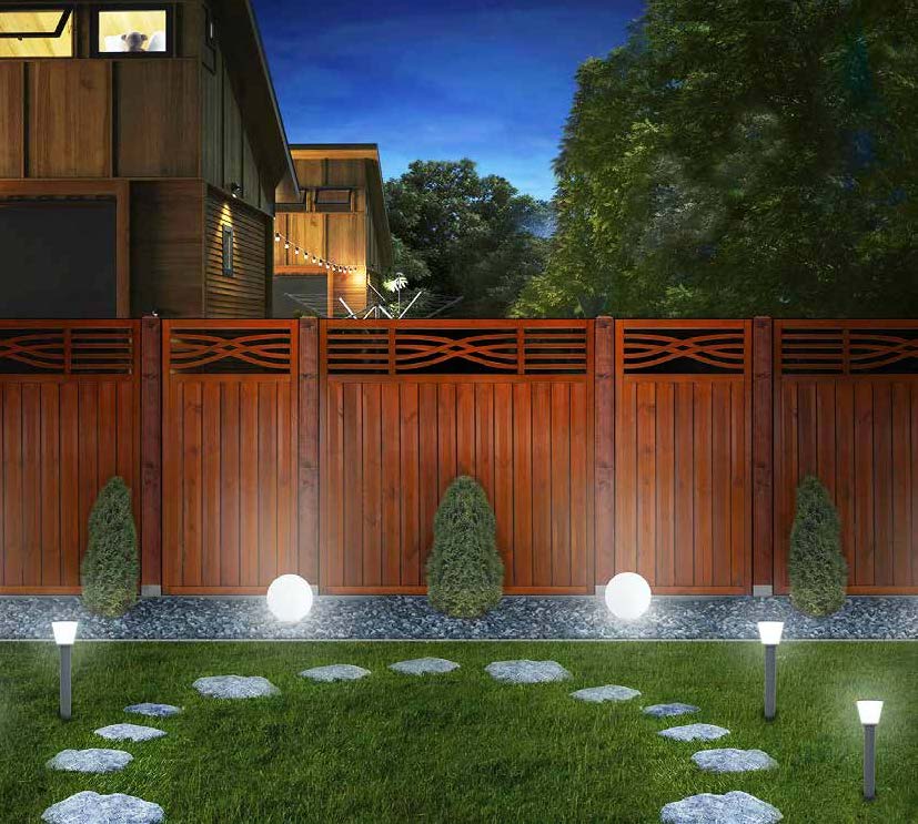 fence panel Malaga, Teak