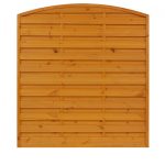 Horizontal Hit and Miss Fence Panel Grooved Slats Munchen Pine