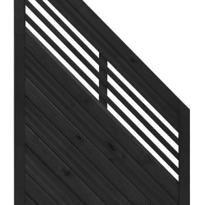 lucca anthracite fence panels