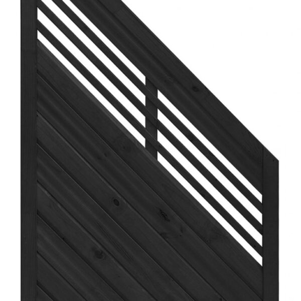 lucca anthracite fence panels