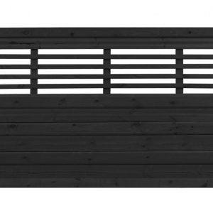 medium lucca anthracite fence panels