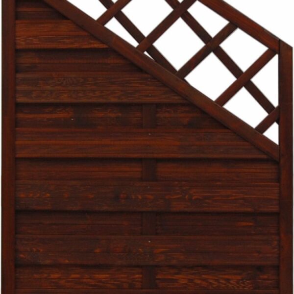 fence panel hamburg brown