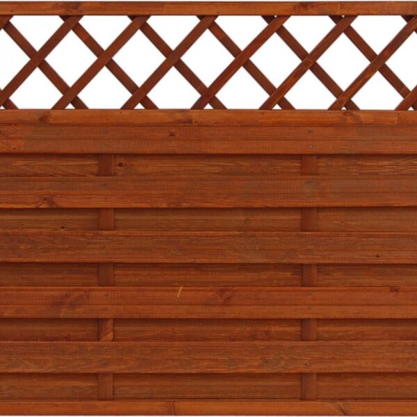 small medium Fence Panel Hamburg, teak