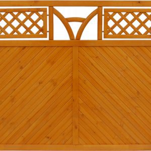 Toulon solid fence panels, pine