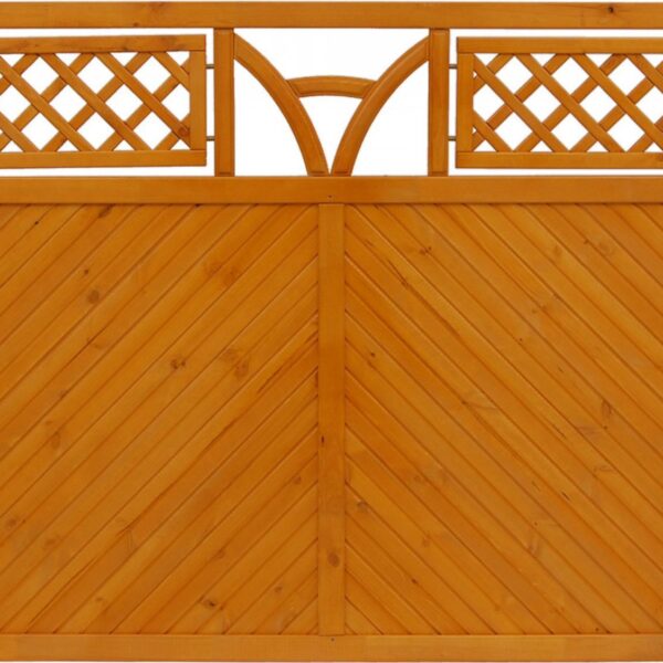 Toulon solid fence panels, pine