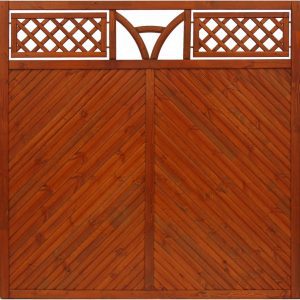 Toulon very solid fence panels, Teak