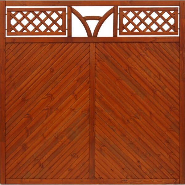 Toulon very solid fence panels, Teak