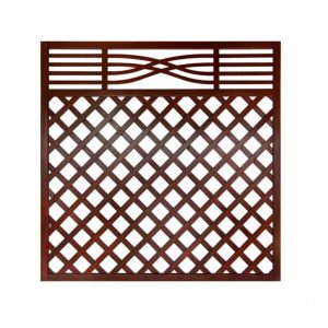 Diagonal Trellis panel, Brown