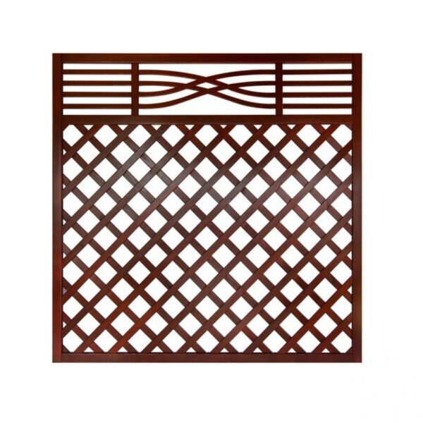 Diagonal Trellis panel, Brown