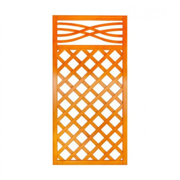 small Diagonal Trellis Fence Panel, Pine