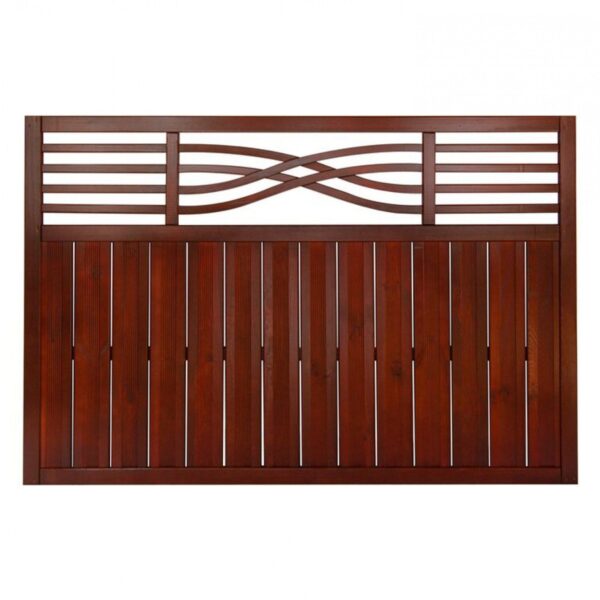 medium Vertical fence panel Malaga, Brown