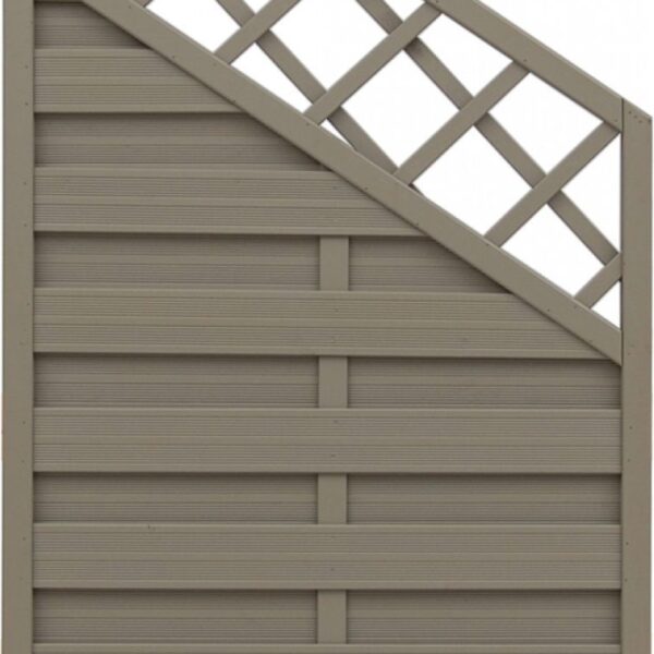 small Hamburg fence panel grey