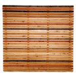 Larch Slatted Venetian Fence Panels Single Sided Rainbow