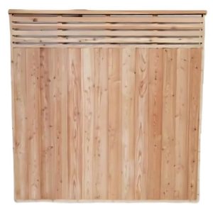 Closeboard Larch Fence Panel with topper/trellis solid frame 45x45