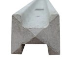 Concrete Intermediate Fence Post Pointed Top (100 x 85mm)
