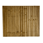 Solid Closeboard Fence Panel - Pressure Treated Brown 6Ft Wide