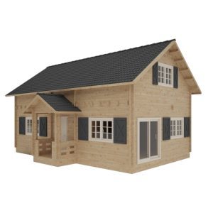Wooden House ANIA 2 - 600×1000 + Porch 234×120 cm