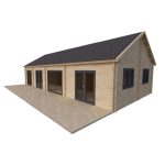 Wooden House BORNEO - 1270x855 cm / 108.60 m²