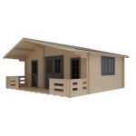 Wooden House CHABER - 600x600 cm