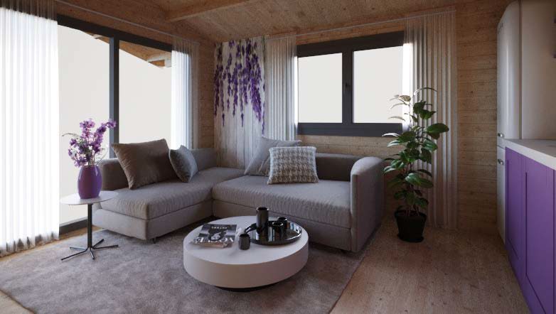 Wooden House CHABER MODERN - 600x450 cm - Image 4