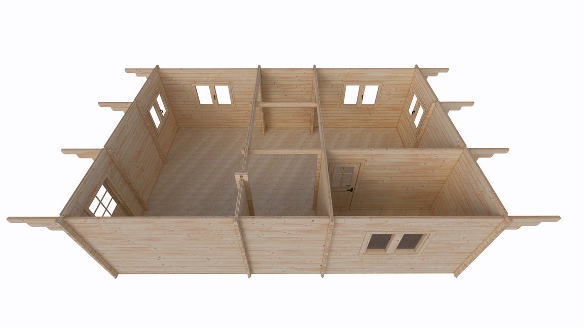 Wooden House DARIA - 1050x595 cm / 125.00 m² - Image 4
