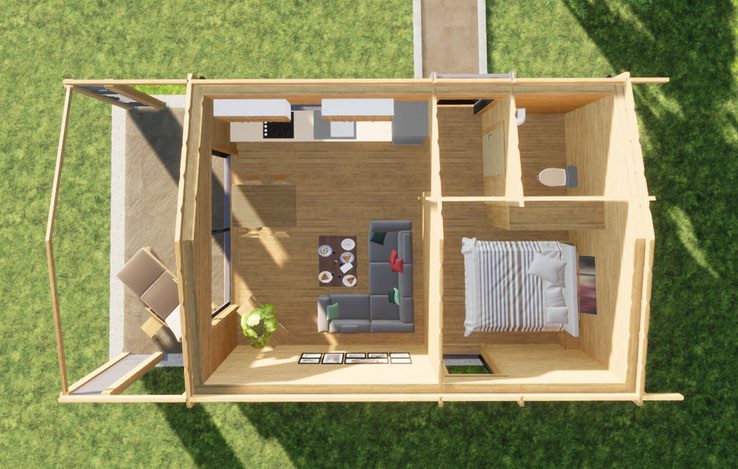 Wooden House KOS 1 - 500x700 cm - Image 4