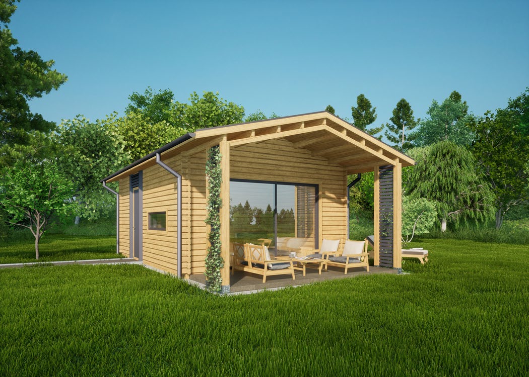 Wooden House KOS 1 - 500x700 cm