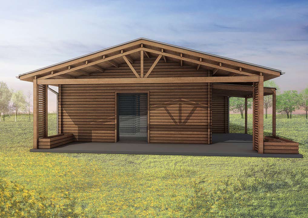 Wooden House KRETA - 900x1500 cm - Image 4