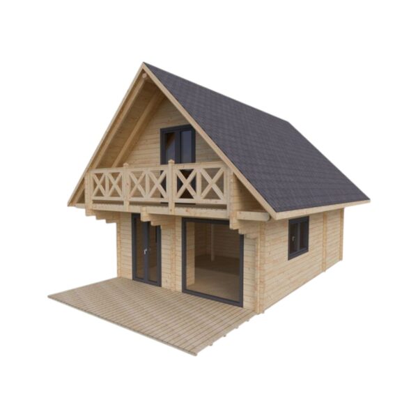 Wooden House MAJORKA - 750x520 cm 75m2 +decking