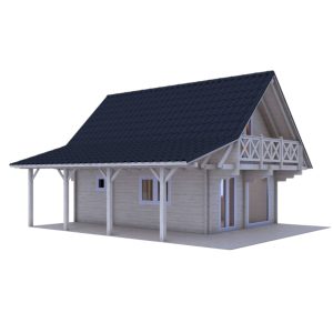 Wooden House MINORKA - 750x950 cm + decking 75m2
