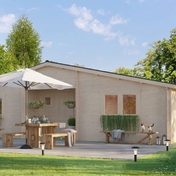 Wooden House PUSTYNNIK A - 1050x595 cm 62.5m2
