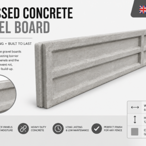 6ft x 12″ Recessed Concrete Gravel Board