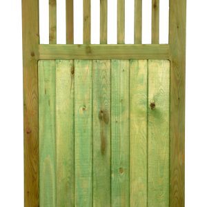Closeboard Garden Gate with Trellis Top 90cm x 1.8m