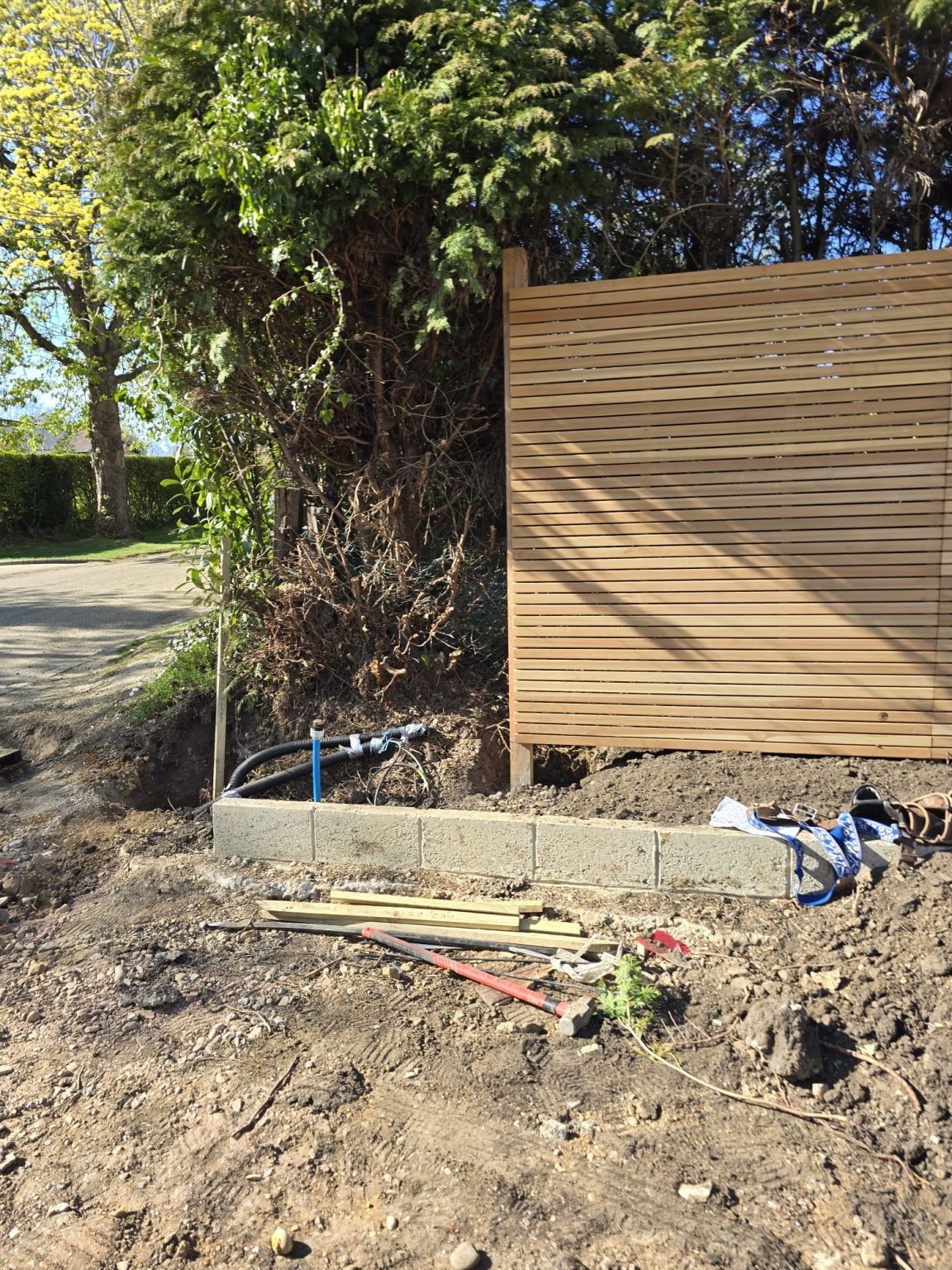 Slatted Timber Raft Dazzling Siberian Larch timber Slatted Fence Panels A Grade Single ...