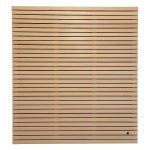 Siberian Larch timber Slatted Fence Panels A Grade Single Sided 6ft Wide