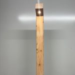 Modern Larch Wooden Post LED