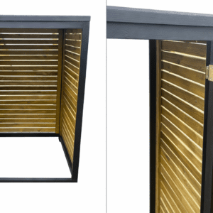 Scandinavian Redwood Wheelie Bin Store pressure treated timber