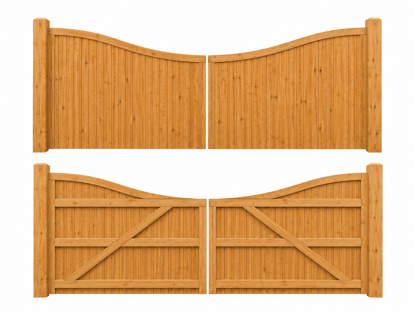 Curved top Driveway Gates