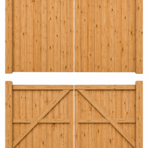 European Larch Driveway Gates